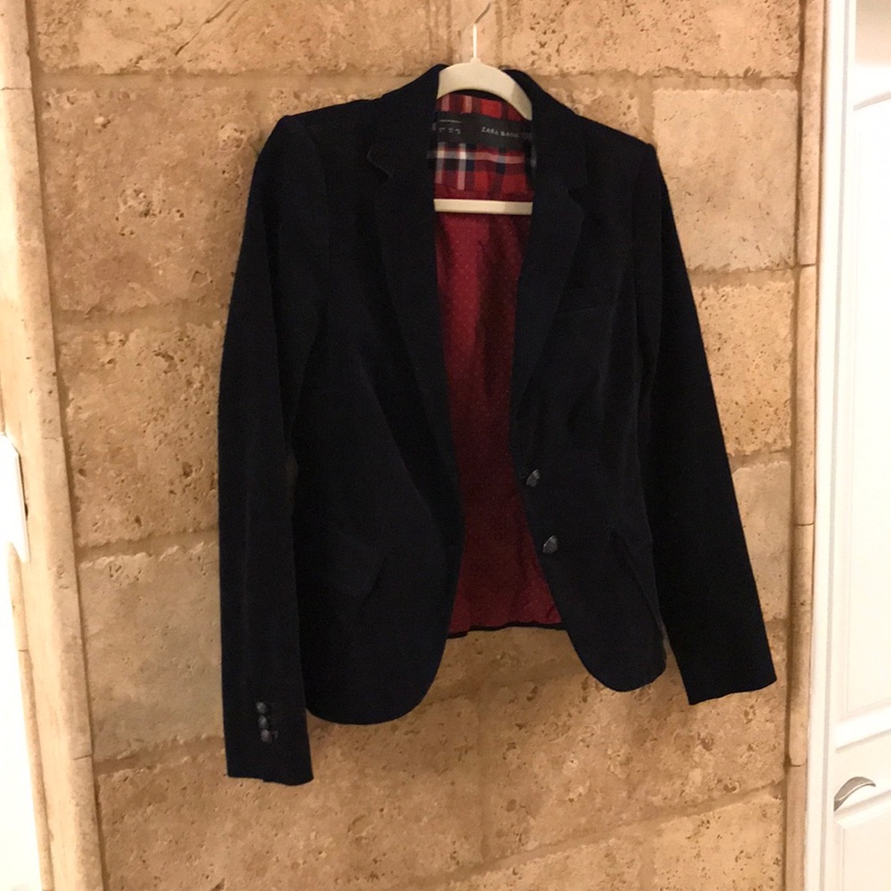 Black velvet blazer
